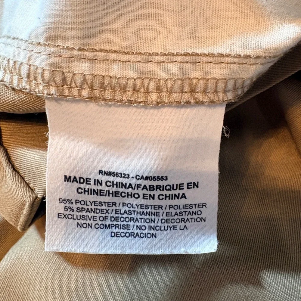 Nike Golf Pants Mens 38x32 Khaki Dri-Fit Flat Front Stretch Performance Trousers